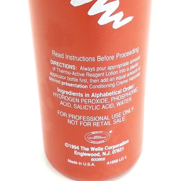 Wella Presentation ThermoActive Reagent Lotion VTG‎ - Picture 3 of 3